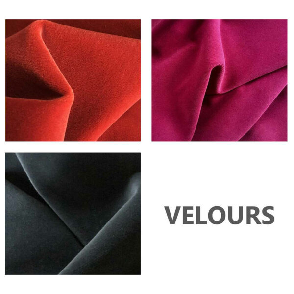 Velours 340g/m² 140cm M1 - NOIR – Image 2