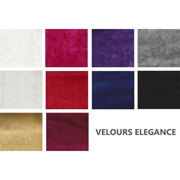 Velours élégance 150cm Ignifugé - 9350 NOIR – Image 2